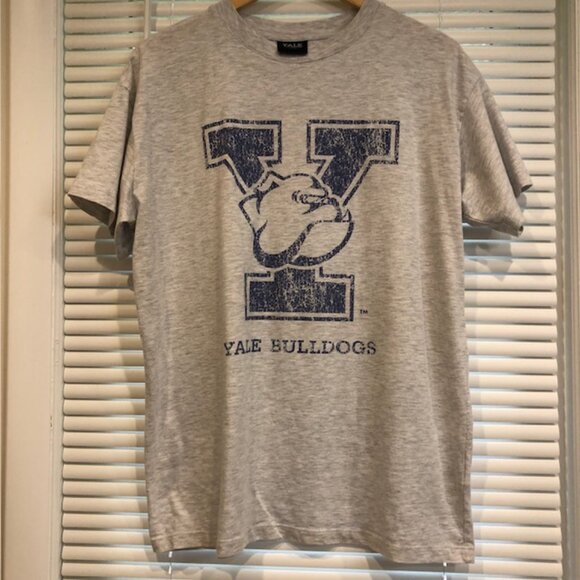Yale University Bulldog Cotton Relaxed Boyfriend Tee Size S/P - Picture 4 of 11